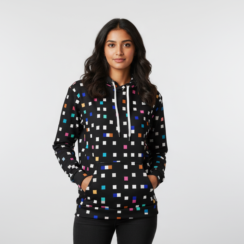 Inverted Pixel Confetti L.O.U.D Hoodie