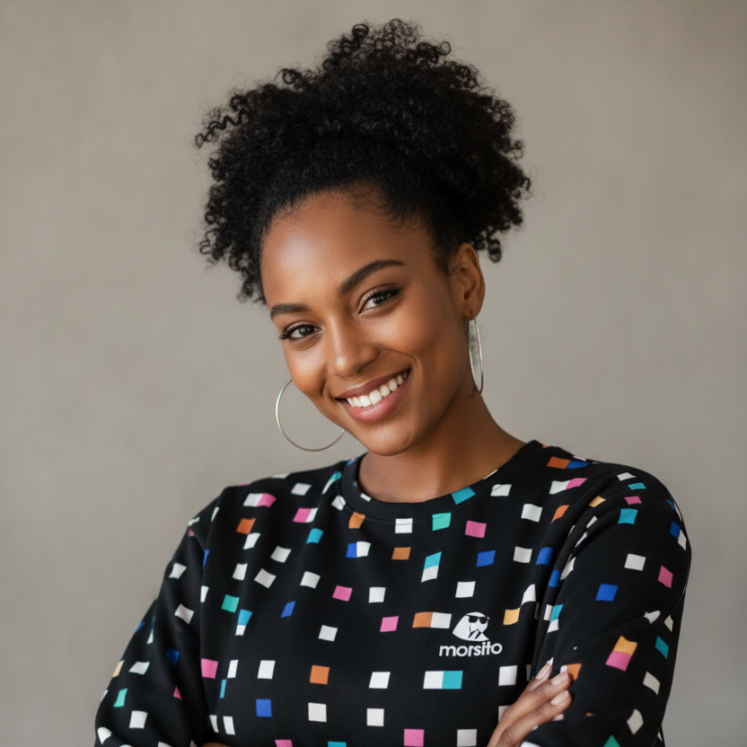 Inverted Pixel Confetti Morsito Sweatshirt